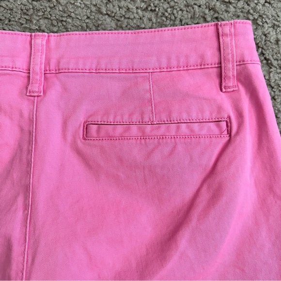 a.n.a Mid-Rise Midi Chino Pink Short Womens 4 - Picture 12 of 13